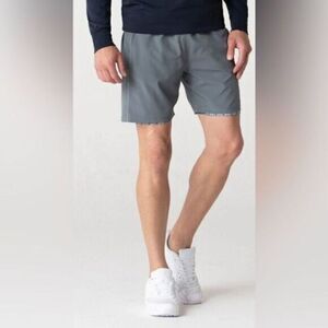 NWT Swet Tailor Men’s Athletic Gray 7” Pull On Drawstring Shorts - Size 2XL
